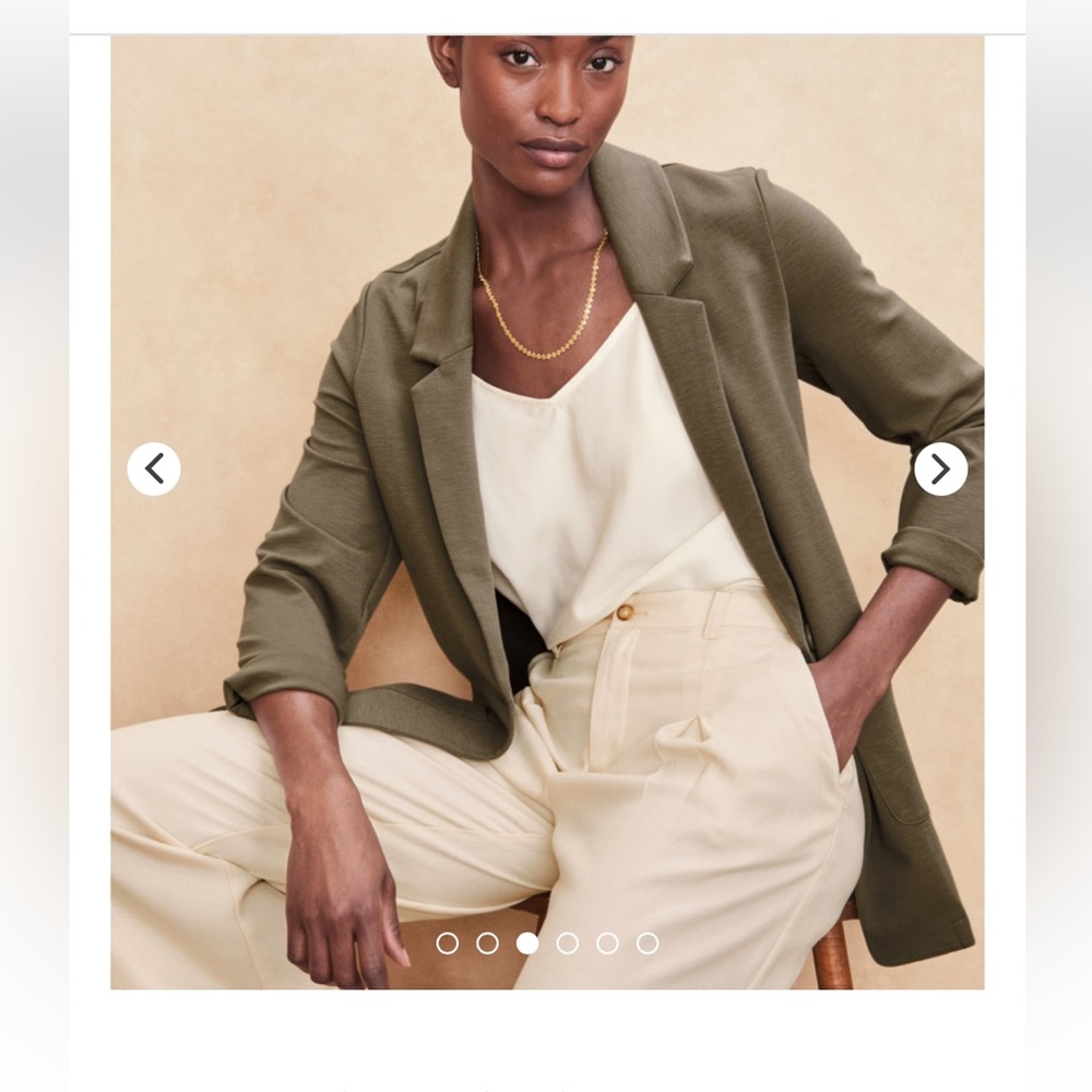 Garnett Hill knit relaxed blazer